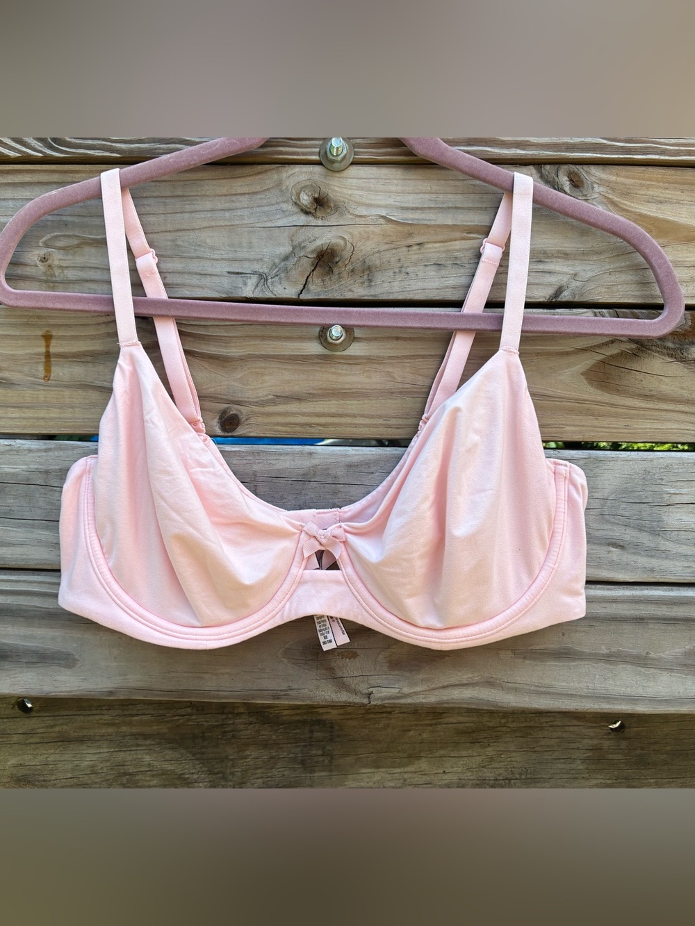 Body by Victoria Unlined Demi Soft Pink Underwire Bra Size 36D